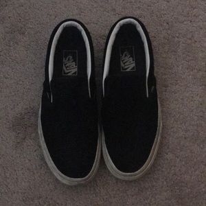 Black slip on vans